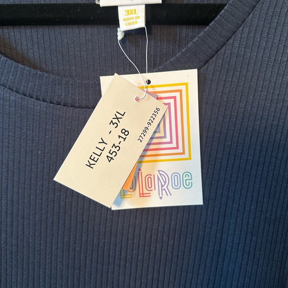 NWT LuLaRoe Kelly, solid navy